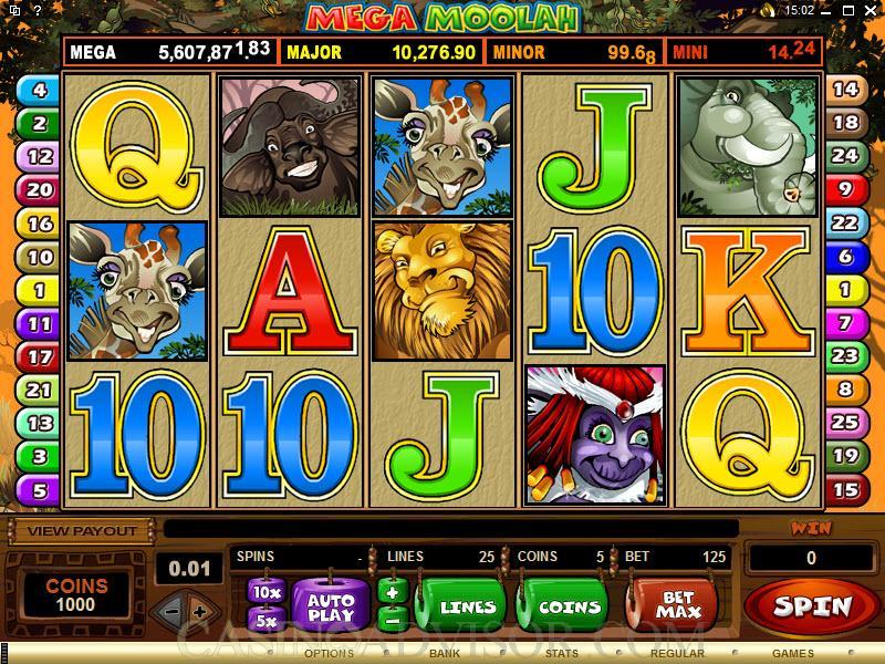 Mega Moolah Microgaming machine à sous